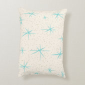 宇宙エイジターコイズスターバストアクセント枕 アクセントクッション (裏面(縦))