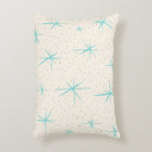 宇宙エイジターコイズスターバストアクセント枕 アクセントクッション (正面(垂直))