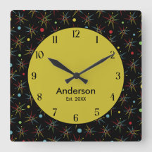 宇宙エイジ原子レトロドットカスタムカラー