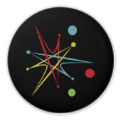 宇宙エイジ原子レトロドットカスタムカラー セラミックノブ (正面)