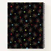 宇宙エイジ原子レトロドットカスタムカラー ノートブック (裏面)