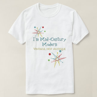 宇宙エイジ原子レトロミッドセンチュリーモダンヴィンテージ Tシャツ