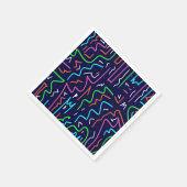 宇宙エイジ迷路抽象芸術プリント スタンダードカクテルナプキン (角)
