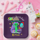 宇宙エイリアンアウタースペースカウト子供の誕生日パーティーP ペーパープレート (パーティー)