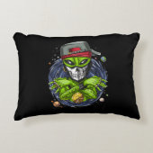 宇宙エイリアンガングストаUFO地球外生物ラッパー アクセントクッション (正面)