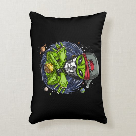 宇宙エイリアンガングストаUFO地球外生物ラッパー アクセントクッション (正面(垂直))