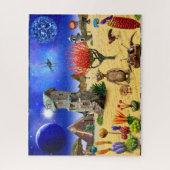 宇宙エイリアンジグソーパズル惑星キッズボーイズギフト ジグソーパズル (縦)