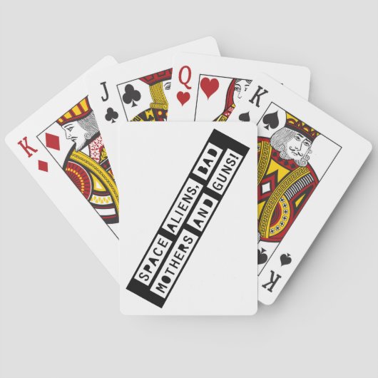 宇宙エイリアンバッド・マザーズ・アンド・ガン！トランプ トランプ (裏面)