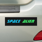 宇宙エイリアンバンパーシール バンパーステッカー (車上)