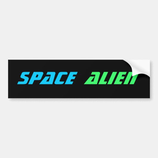 宇宙エイリアンバンパーシール バンパーステッカー (正面)
