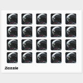 宇宙エイリアンプロファイル スクエアシール (シート)