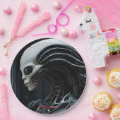 宇宙エイリアンプロファイル ペーパープレート (パーティー)