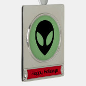 宇宙エイリアン地球外 シルバープレートバナーオーナメント (右)