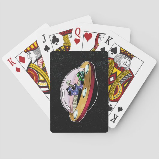 宇宙エイリアン月を盗む トランプ (裏面)