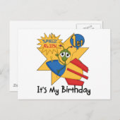 宇宙エイリアン第1誕生日Tシャツとギフト ポストカード (正面/裏面)