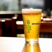 宇宙エイリアン飛んでいるソーサパーソナライズされたー タンブラーグラス