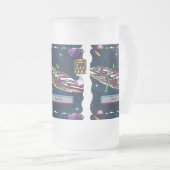 宇宙エイリアン飲料バーufo フロストグラスビールジョッキ (正面右)