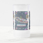 宇宙エイリアン飲料バーufo フロストグラスビールジョッキ (中央)