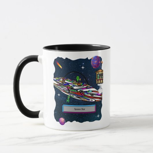 宇宙エイリアン飲料バーufo マグカップ (左)