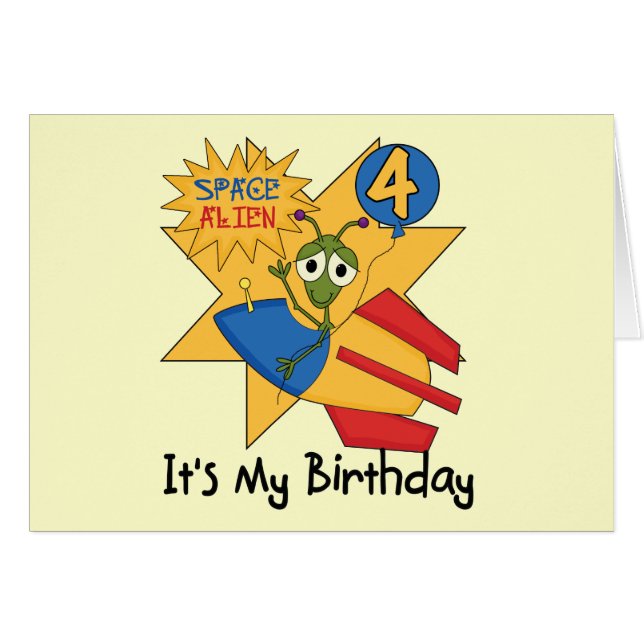 宇宙エイリアン4th誕生日Tシャツとギフト (正面横)
