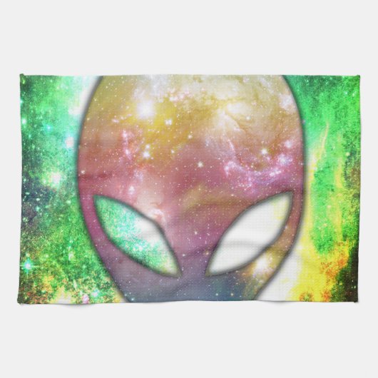 宇宙エイリアン キッチンタオル (横)