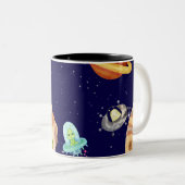 宇宙エイリアン ツートーンマグカップ (正面右)
