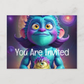 宇宙エイリアン&フレンド インビテーションポストカード (正面)