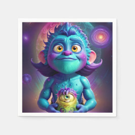 宇宙エイリアン&フレンド スタンダードカクテルナプキン