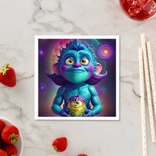 宇宙エイリアン&フレンド スタンダードカクテルナプキン