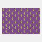 宇宙エイリアンSci-Fi品揃パターン(の模様が)あるえ ラッピングペーパーシート (正面2)