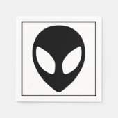 宇宙エイリアンSF地球外カクテル スタンダードカクテルナプキン (正面)