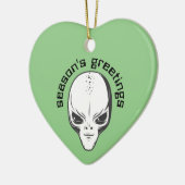 宇宙エイリアンSF地球外UFOオーナメント セラミックオーナメント (左)