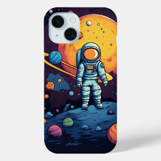 宇宙エクスプローラアート iPhone 15ケース