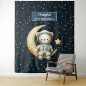 宇宙エクスプローラーのベアーバックドロップ誕生日ボーイ タペストリー (インサイチュ)