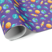宇宙エクスプローラーの青 ラッピングペーパー (ロールコーナー)