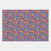 宇宙エクスプローラーon Ruby Purple ラッピングペーパーシート (正面2)