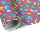 宇宙エクスプローラーon Ruby Purple ラッピングペーパー (ロールコーナー)