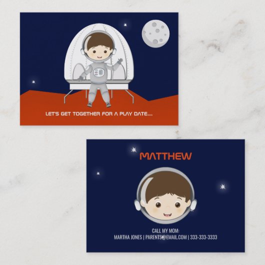 宇宙エクスプロー遊ラの日付の通話カード コーリングカード (正面/裏面)