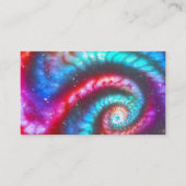 宇宙エレガント煙、スパイラルスピンストライプフラクタル 名刺 (正面)