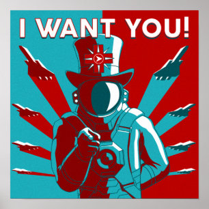 宇宙エンジニアポスター- I Want You ポスター
