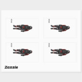 宇宙エンジニア長方形ステッカー – 宇宙飛行士 長方形シール (シート)