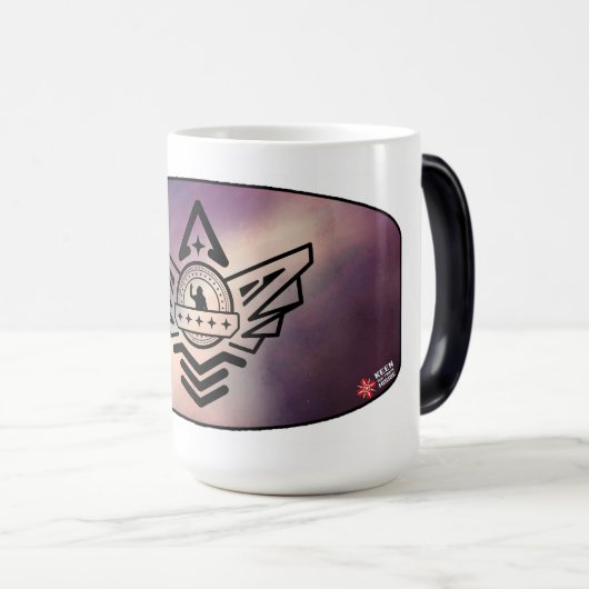 宇宙エンジニアMug -退役軍人 – コミュニティ設計 モーフィングマグカップ (正面右)