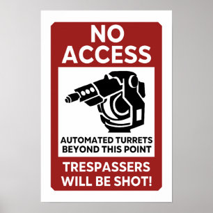宇宙エンジニアNo Access警告のポスター ポスター