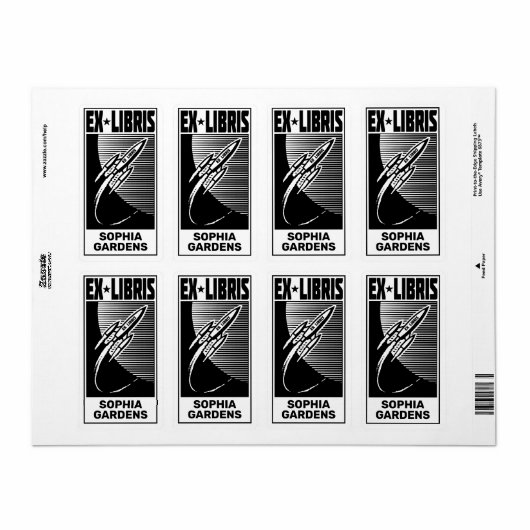 宇宙エージエックスライブラリ ラベル (フルシート)