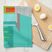 宇宙エージカートゥーンハウスキッチンタオル キッチンタオル (四つ折り)