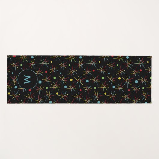 宇宙エージレトロドットカスタムカラー ヨガマット (正面(横))