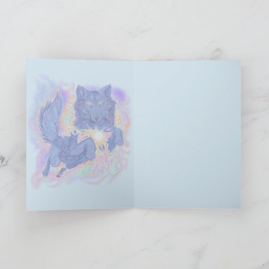 宇宙オオカミ カード (内部)