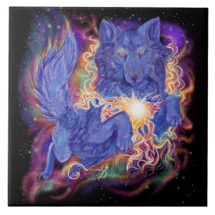 宇宙オオカミ タイル
