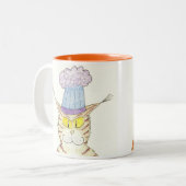 宇宙オオヤマネコの惑星間のマグ ツートーンマグカップ (正面左)