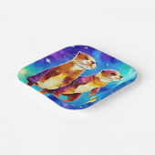 宇宙オッタカラフルー紙プレート ペーパープレート (傾斜あり)